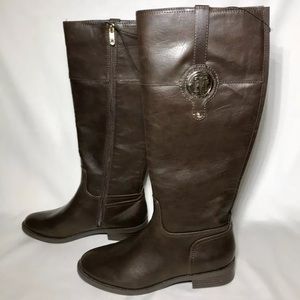 Tommy Hilfiger Women's Riding Boots - Chocolate -